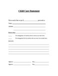 VA-Child-Care-Statement