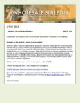 Wholesale Bulletin 21W-055 Hybrid Closings at MWF