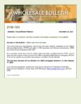 Wholesale Bulletin 21W-101 USDA Loan Limit Increase
