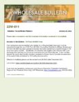 Wholesale Bulletin 22W-011 VA Form 26-0592 Update