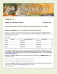 Wholesale Bulletin 22W-012 SETH Star Partner Program Enhancements