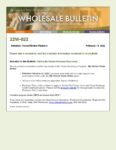 Wholesale Bulletin 22W-022 TDHCA My Choice Purchase Price Limits