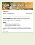 Wholesale Bulletin 22W-025 March Special - Improved Pricing on Government Loans