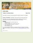 Wholesale Bulletin 22W-038 May Special - Improved Pricing on Government Loans