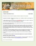 Wholesale Bulletin 22W-039 FEMA Declared Disaster Area
