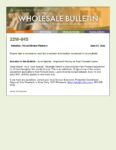 Wholesale Bulletin 22W-045 June Special - Improved pricing on Fast Forward Loans
