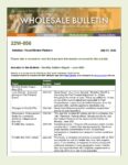 Wholesale Bulletin 22W-056 Monthly Bulletin Digest - June 2022