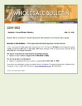 Wholesale Bulletin 22W-062 FHA Revised Appraisal Validity Period