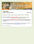 Wholesale Bulletin 22W-068 - Incident Period End Date - FEMA Declared Disaster Area - New Mexico Wildfires and Winds