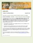 Wholesale Bulletin 22W-075 Freddie Mac Changes in Borrowers on Refinance Mortgages September 6 2022