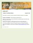 Wholesale Bulletin 22W-077 AzIDA Underwriting Fee