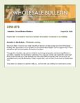 Wholesale Bulletin 22W-078 Wholesale Lending